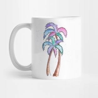 Summer Watercolor Palm Trees Mug